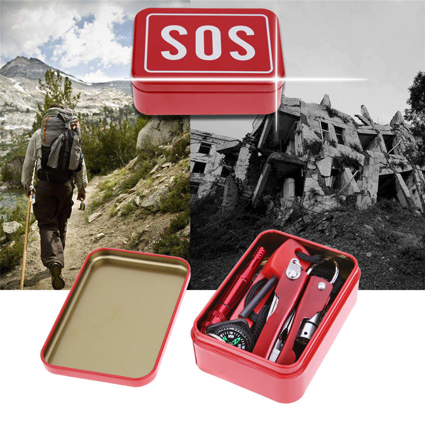 Portable SOS Emergency Survival Kit